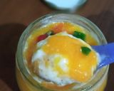 Foto langkah ke 3 dari resep Puding Susu Puree Mangga (Snack Mpasi 11+m).