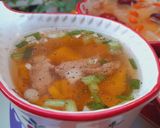 Hình bước làm 3 của món Canh bí đỏ nấu thịt bò