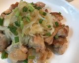 Foto langkah ke 8 dari resep Grilled chicken with Onion Salad Ponzu.