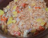 صورة لخطوة 2 من وصفة طاجن لسان عصفور بالكبد والقوانص 🥘