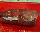 Foto del paso 3 de la receta: Rollitos de ternera en salsa cremosa calabaza y champiñones