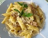 Gombás pestos penne gluténmentesen recept fázis 4 fotója