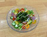 Hình bước làm 5 của món Salad Rong Nho