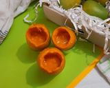 A picture of step 8 of Stuffed mango malai kulfi.