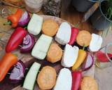 Grilled halloumi and vegetable skewers recipe step 5 photo
