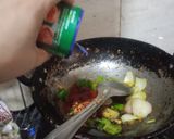 A picture of step 5 of Dry Chilli Paneer.