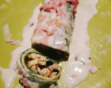 Foto del paso 5 de la receta: Panqueques masa de espinaca rellenos sin tacc