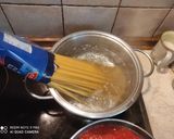 Φωτογραφία βήματος 4 της συνταγής Spaghetti στο φούρνο με mozzarella (γρήγορη, πεντανόστιμη και ελαφριά συνταγή)