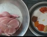 A picture of step 1 of Steam rost chicken.
