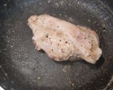 A picture of step 1 of Poached Chicken and Egg Salad (A Healthy Salad option).