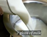 A picture of step 2 of Caramel Egg Pudding with dryfruits.