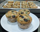 Foto langkah ke 1 dari resep Anabolic Oats Classic Chocolate Chip Muffins|High Protein, Low Calorie, Sugar & Gluten Free.