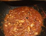 A picture of step 3 of Octopus in a spicy tomato sauce.