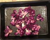 A picture of step 4 of Roast purple cauliflower and goats cheese.