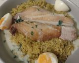 A picture of step 7 of Brown rice kedgeree.