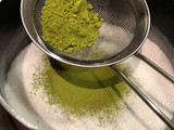 Soy milk green tea ice cream