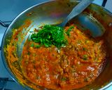 A picture of step 4 of Green garlic sabzi.
