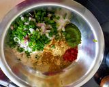 A picture of step 1 of Maize Flour and Spring Onion Vada.