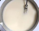 A picture of step 4 of Indrahar ki Kadhi (Madhya Pradesh Cuisine in a Fusion style).