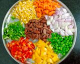 A picture of step 1 of Mexican Bean and Vegetable Rice.