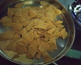 A picture of step 2 of Dal dhokli.