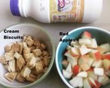 A picture of step 1 of Peach Yogurt Apple Parfait.