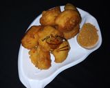 A picture of step 5 of Akara (kosai).