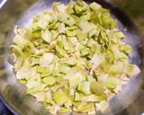 A picture of step 3 of Ghiya (Lauki)ky fry Chilkay.