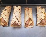 A picture of step 4 of Veggie Wraps.