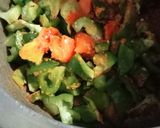 A picture of step 2 of Shimla mirch aloo ki sabji.