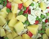 पेरी पेरी मिक्स वेज (peri peri mixed veg recipe in Hindi) रेसिपी चरण 4 फोटो