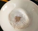 A picture of step 1 of Baked Malpua Doughnuts with Thandai masala.