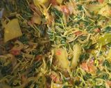 A picture of step 3 of Methi ki sabji.