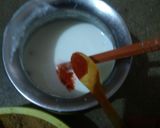 A picture of step 3 of Boondi Rayta.