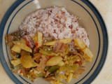 Ikan asin kentang sambel ijo