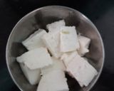 A picture of step 1 of Kadai paneer.