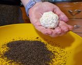 FŐZÉS NÉLKÜLI túrógombóc, laktóz, glutén és cukormentes, IR-barát recept fázis 4 fotója