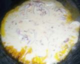 A picture of step 2 of Wainar fulawa (traditional pancake).