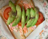 A picture of step 5 of Mayo and vegetable Sandwich.