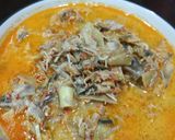 Foto langkah ke 7 dari resep Gulai Jantung Pisang Teri Santan.