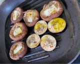 Foto langkah ke 3 dari resep Mushroom and Eggplant Mozza grill byTia.