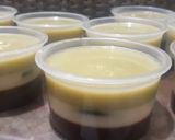 Foto langkah ke 3 dari resep Choco vanila matcha pudding.