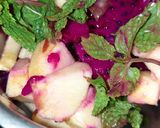 A picture of step 1 of Dragon Fruit & Apple smoothie.