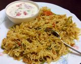 A picture of step 7 of Keema Pulao.