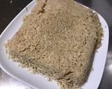 Une image de l'étape 5 de Riz complet au bouillon de chapon, sauce mozzarella et coriandre.