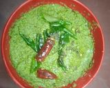 A picture of step 3 of Mint chutney.