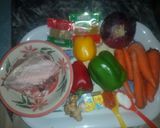 A picture of step 1 of Potatoes and Chicken Curry Pottage by Ogechukwu Mbanugo.