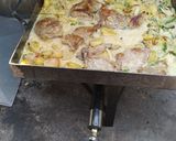 Foto del paso 5 de la receta: Bondiolas de cerdo con champiñones al Roquefort a la planchetta