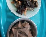 A picture of step 1 of Ugu and waterleaf soup ll.