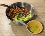 Foto del paso 2 de la receta: Cocina de aprovechamiento: ensalada de arroz con emulsión de mostaza y miel al estragón